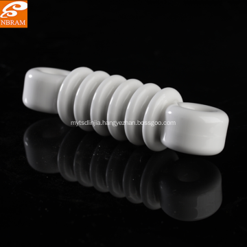 Alumina ceramic with glazing for porous alumina ceramic